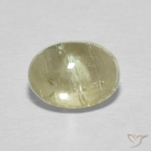 1.37ct 자연스러운 황록색 전기석, 타원형, 투명한