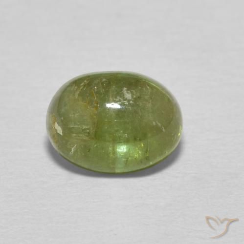 1.24ct 자연스러운 어스 그린 전기석, 타원형, 투명한
