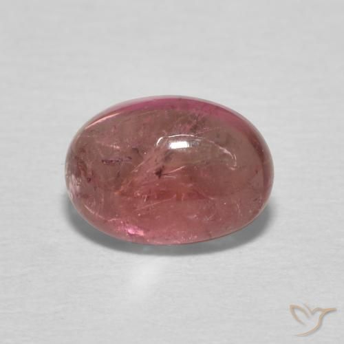 1.34ct 자연스러운 딥 핑크 전기석, 타원형, 투명한