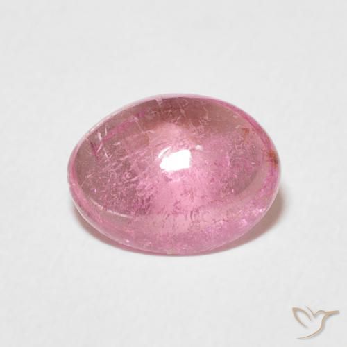 1.86ct 자연스러운 풍선껌 핑크 전기석, 타원형, 투명한