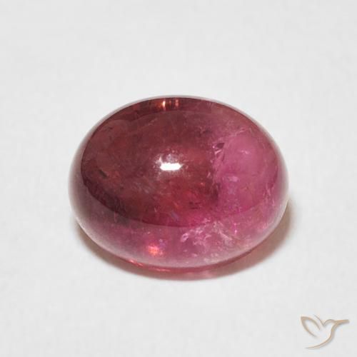 2.42ct 자연스러운 다크 레드 전기석, 타원형, 투명한
