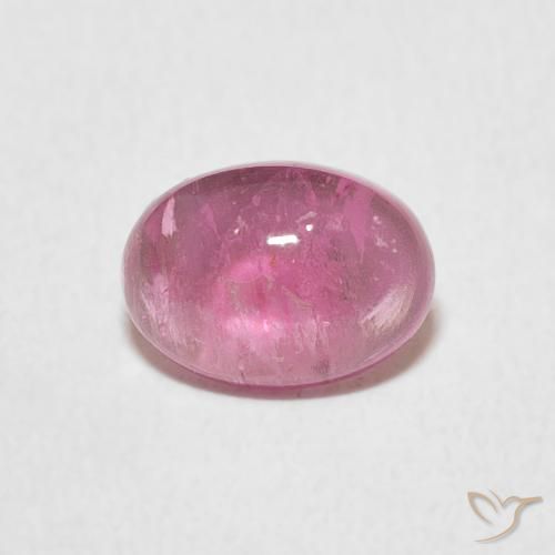 1.22ct 자연스러운 풍선껌 핑크 전기석, 타원형, 투명한