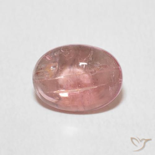 1.28ct 자연스러운 미디엄 핑크 전기석, 타원형, 투명한