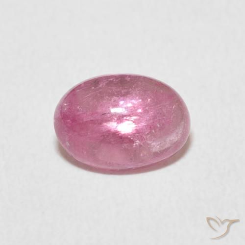 1.19ct 자연스러운 핫 핑크 전기석, 타원형, 투명한