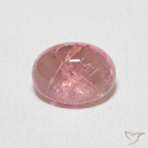 1.48ct 자연스러운 로즈 핑크 전기석, 타원형, 투명한