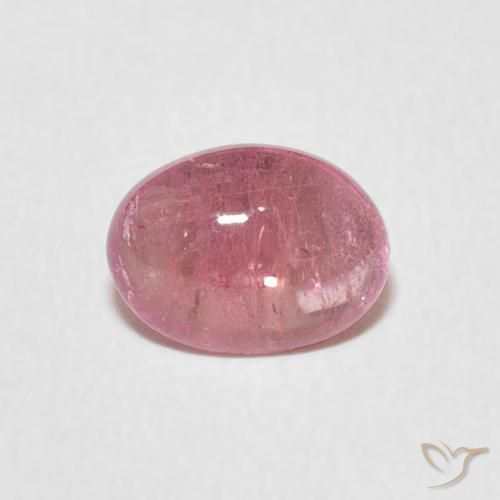 1.23ct 자연스러운 풍선껌 핑크 전기석, 타원형, 투명한