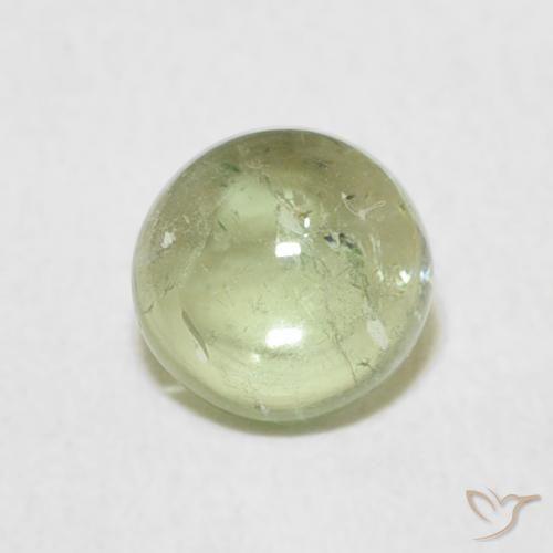 0.96ct 자연스러운 올리브 그린 전기석, 둥근, 투명한