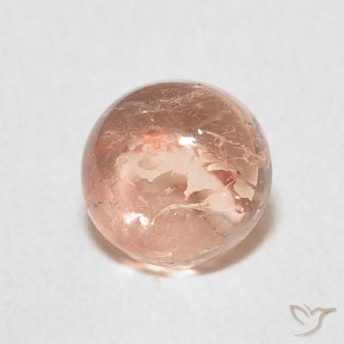 1.01ct 자연스러운 미디엄 핑크 전기석, 둥근, 투명한