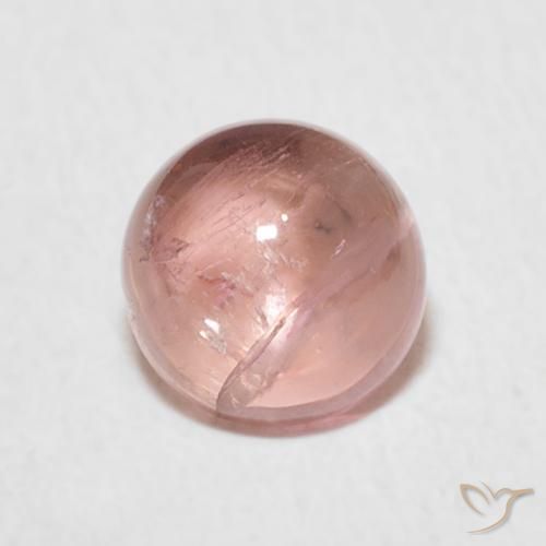 1.17ct 자연스러운 라이트 핫 핑크 전기석, 둥근, 투명한