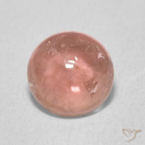 1.32ct 자연스러운 미디엄 핑크 전기석, 둥근, 투명한