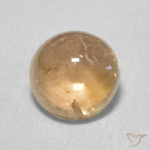 2.03ct 자연스러운 골든 전기석, 둥근, 투명한