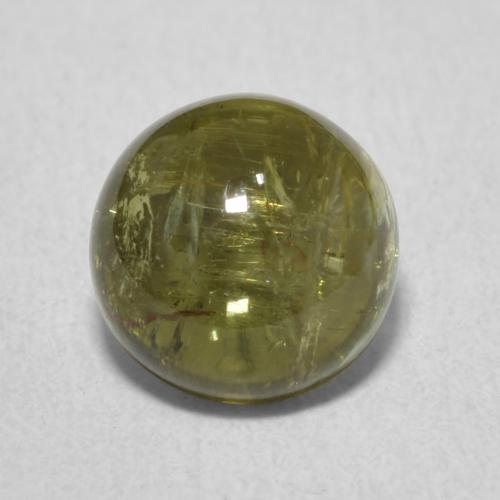 1.76ct 자연스러운 황록색 전기석, 둥근, 투명한