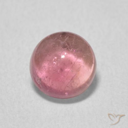 0.86ct 자연스러운 딥 오렌지 핑크 전기석, 둥근, 투명한