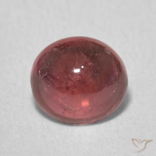0.86ct 자연스러운 다크 레드 전기석, 타원형, 투명한