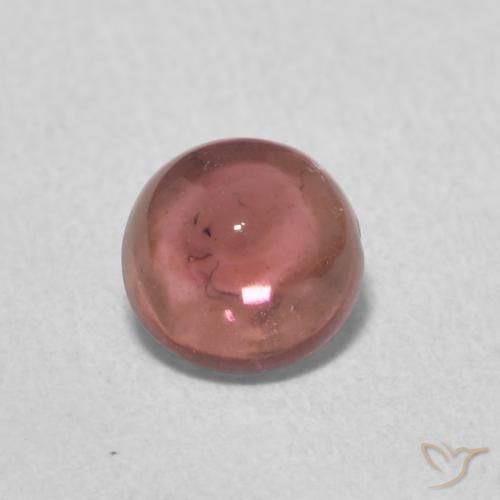 0.66ct 자연스러운 딥 레드 전기석, 둥근, 투명한