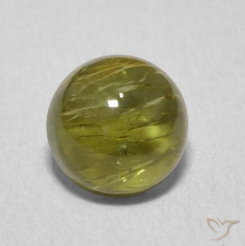 1.18ct 자연스러운 짙은 녹색 전기석, 둥근, 투명한
