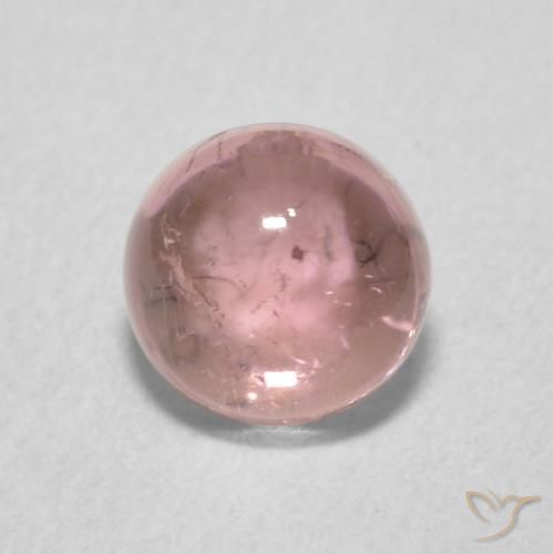 1.03ct 자연스러운 풍선껌 핑크 전기석, 둥근, 투명한