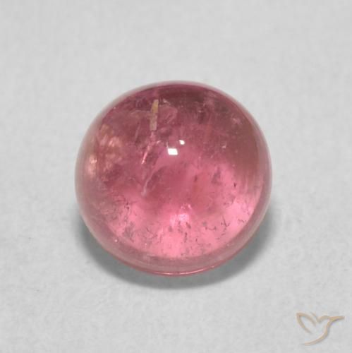 1.12ct 자연스러운 붉은빛이 도는 핑크 전기석, 둥근, 투명한