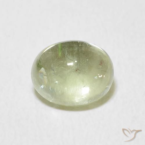 1.64ct 자연스러운 회녹색 전기석, 타원형, 투명한