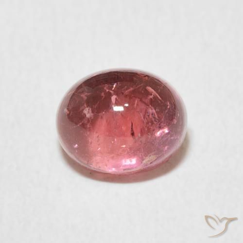 1.61ct 자연스러운 딥 핑크 전기석, 타원형, 투명한
