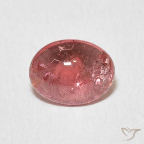 1.26ct 자연스러운 딥 핑크 전기석, 타원형, 투명한