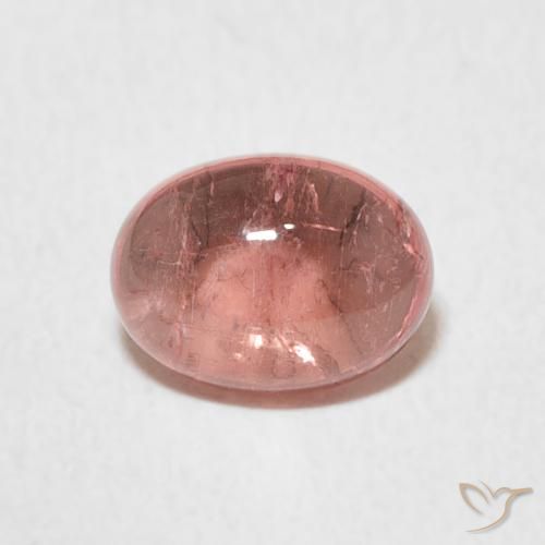 1.48ct 자연스러운 로즈 핑크 전기석, 타원형, 투명한