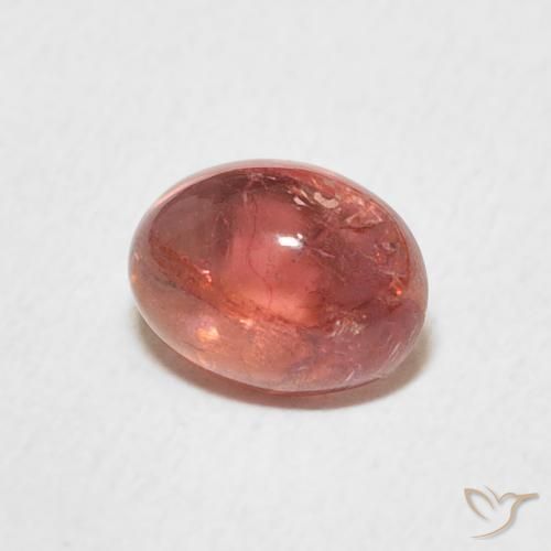 1.25캐럿 천연 Intense Reddish Pink 전기석, 타원형, 투명한