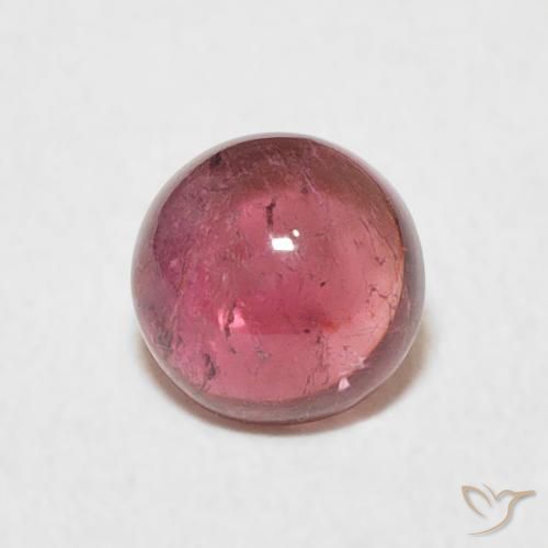 0.91ct 자연스러운 과일 펀치 레드 전기석, 둥근, 투명한
