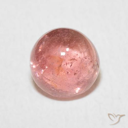 1.29ct 자연스러운 미디엄 핑크 전기석, 둥근, 투명한
