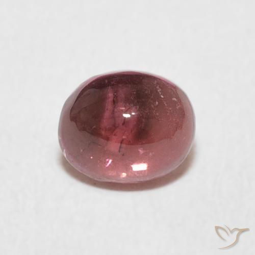 0.77ct 자연스러운 딥 핑크 전기석, 타원형, 투명한