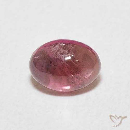 0.71ct 자연스러운 오렌지빛 핑크 전기석, 타원형, 투명한