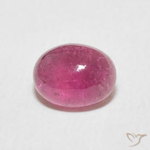 0.83ct 자연스러운 핫 핑크 전기석, 타원형, 투명한