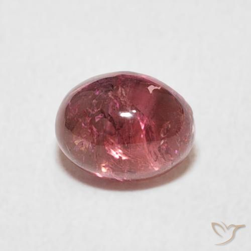 0.80ct 자연스러운 자줏빛 체리 레드 전기석, 타원형, 투명한
