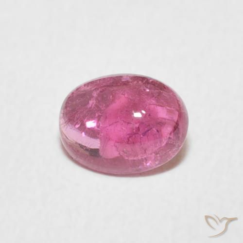 0.71ct 자연스러운 과일 펀치 레드 전기석, 타원형, 투명한