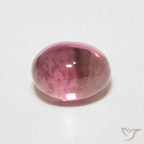 0.82ct 자연스러운 풍선껌 핑크 전기석, 타원형, 투명한