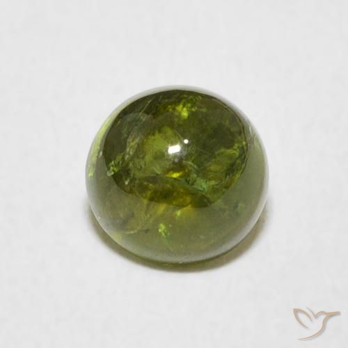 1.49ct 자연스러운 황록색 전기석, 둥근, 투명한