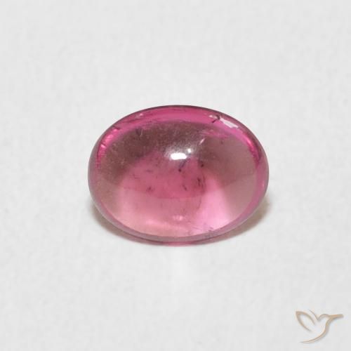 0.64ct 자연스러운 핫 핑크 전기석, 타원형, 투명한