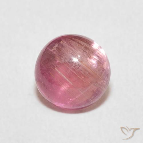 1.49ct 자연스러운 핫핑크 톤 전기석, 둥근, 투명한