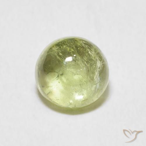 1.17ct 자연스러운 연한 초록색 전기석, 둥근, 투명한