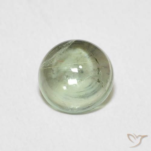 0.78ct 자연스러운 라이트 헤이즐 그린 전기석, 둥근, 투명한