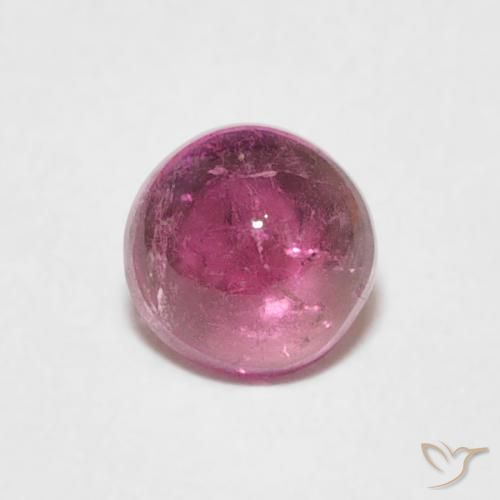 0.69ct 자연스러운 딥 마젠타 전기석, 둥근, 투명한
