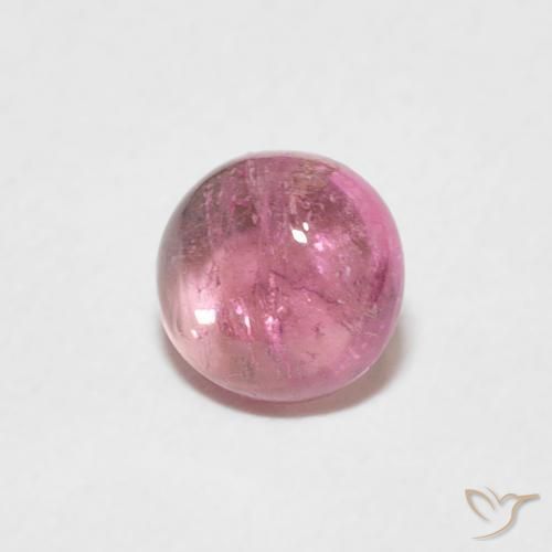 0.73캐럿 천연 Medium Light-Pink 전기석, 둥근, 투명한