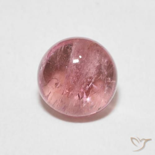 1.23ct 자연스러운 라이트 핑크 전기석, 둥근, 투명한
