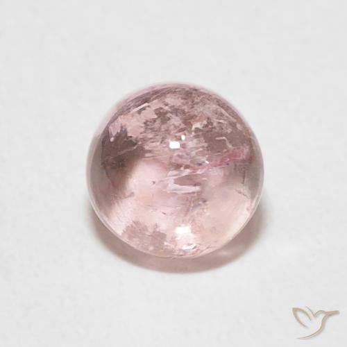 1.20ct 자연스러운 미디엄 핑크 전기석, 둥근, 투명한