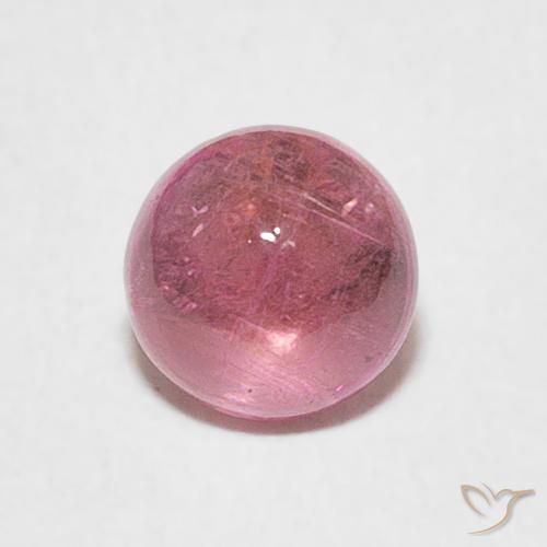 0.93ct 자연스러운 핫핑크 톤 전기석, 둥근, 투명한