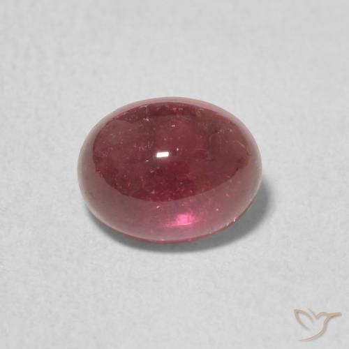 1.21ct 자연스러운 메를로 레드 전기석, 타원형, 투명한