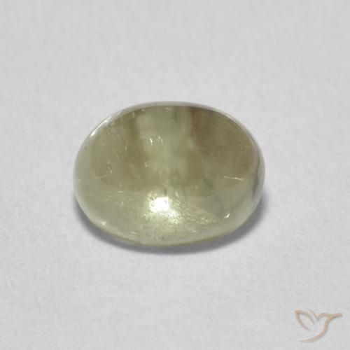 1.36ct 자연스러운 미디엄 그린 전기석, 타원형, 투명한