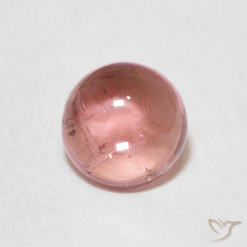 0.77ct 자연스러운 오렌지 핑크 전기석, 둥근, 투명한