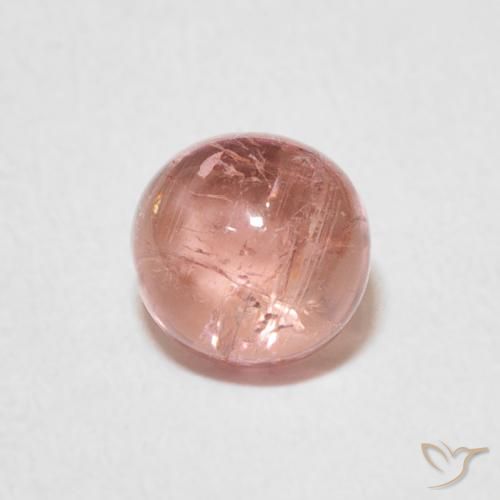 1.29ct 자연스러운 어시 핑크 전기석, 둥근, 투명한
