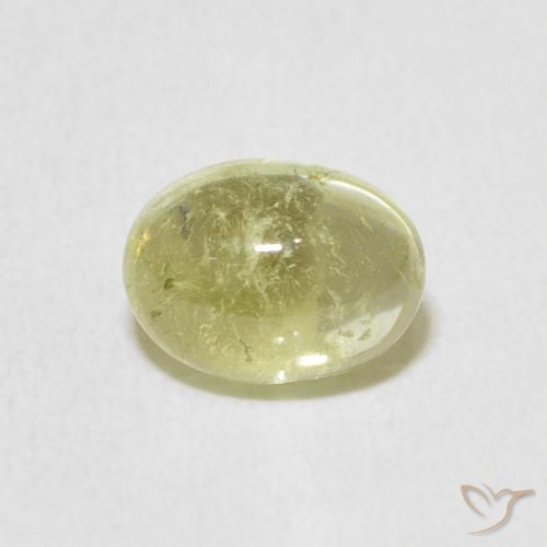 1.36ct 자연스러운 연노랑 전기석, 타원형, 투명한